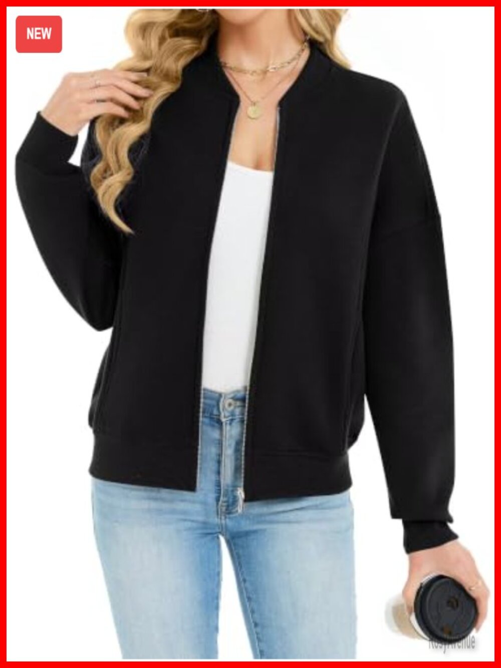 Womens Fleece Zip Up Sweatshirt Cardigan Jacket with Pockets